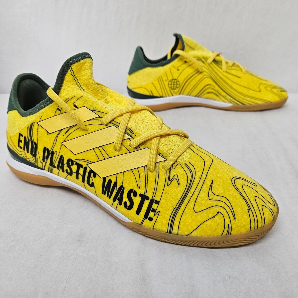 Adidas Gamemode Knit PB IN Indoor Soccer Shoe HR1741 Yellow Green Mens Size 10.5